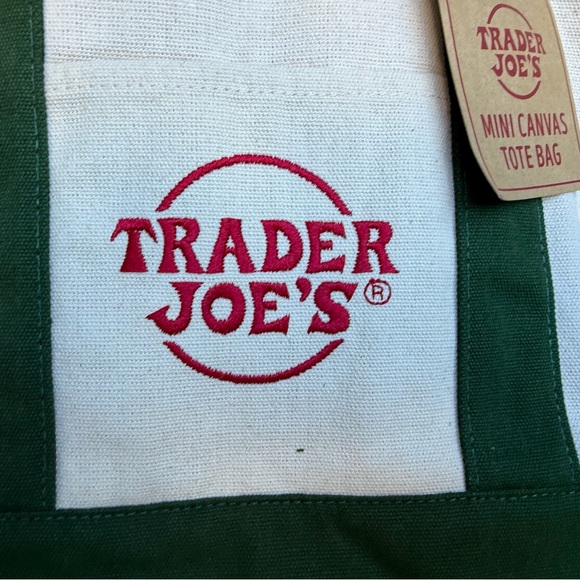 **NWT** Trader Joe's Canvas Tote Bag - Picture 3 of 13